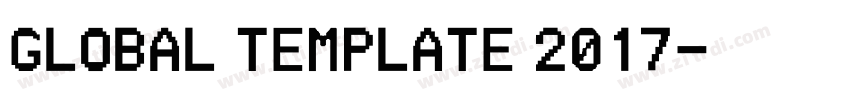 GLOBAL TEMPLATE 2017字体转换